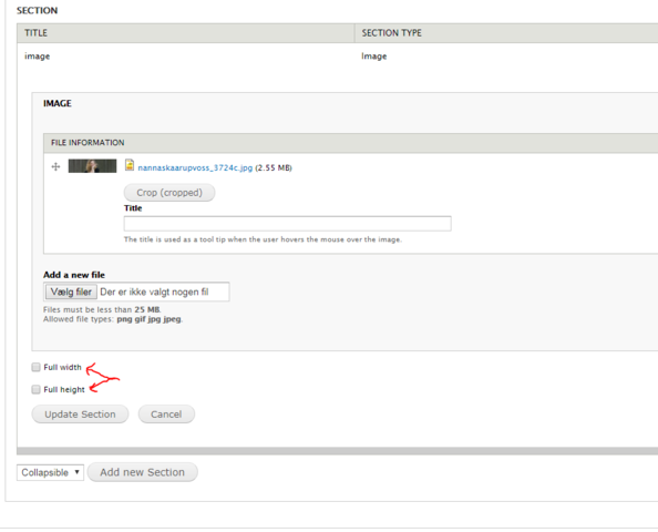 Click 'Full width' or 'Full height' if you want a wide or a tall format.