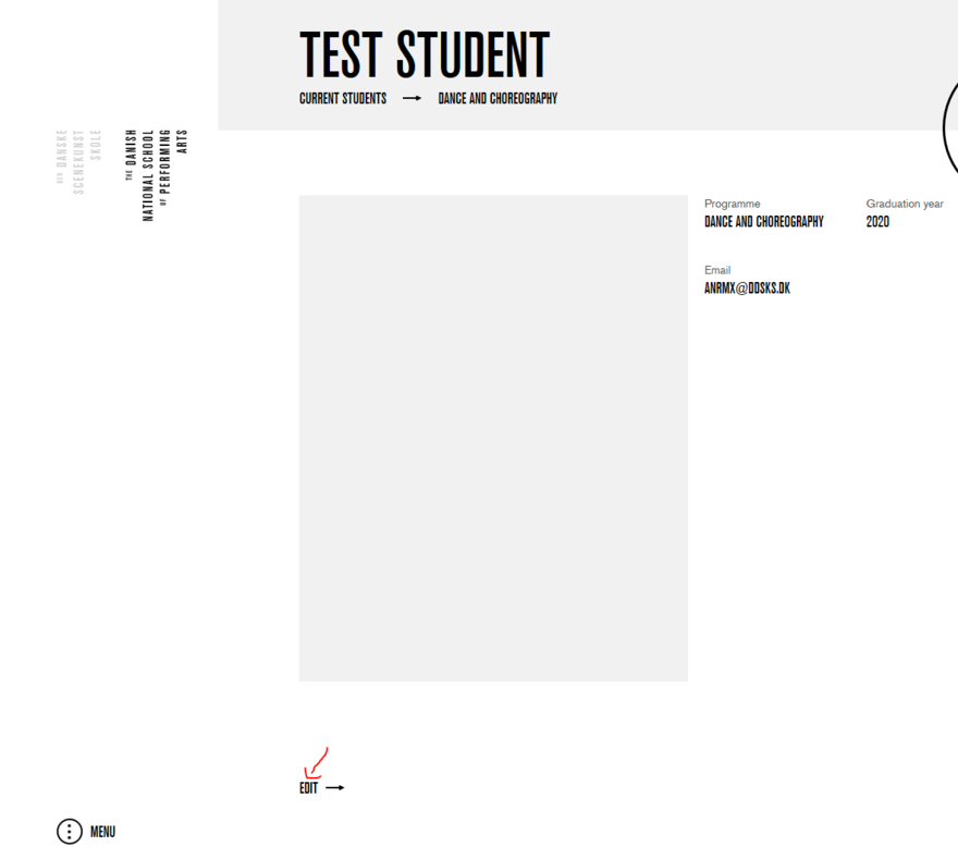 The 'EDIT'-button will ONLY be visible when logged in.